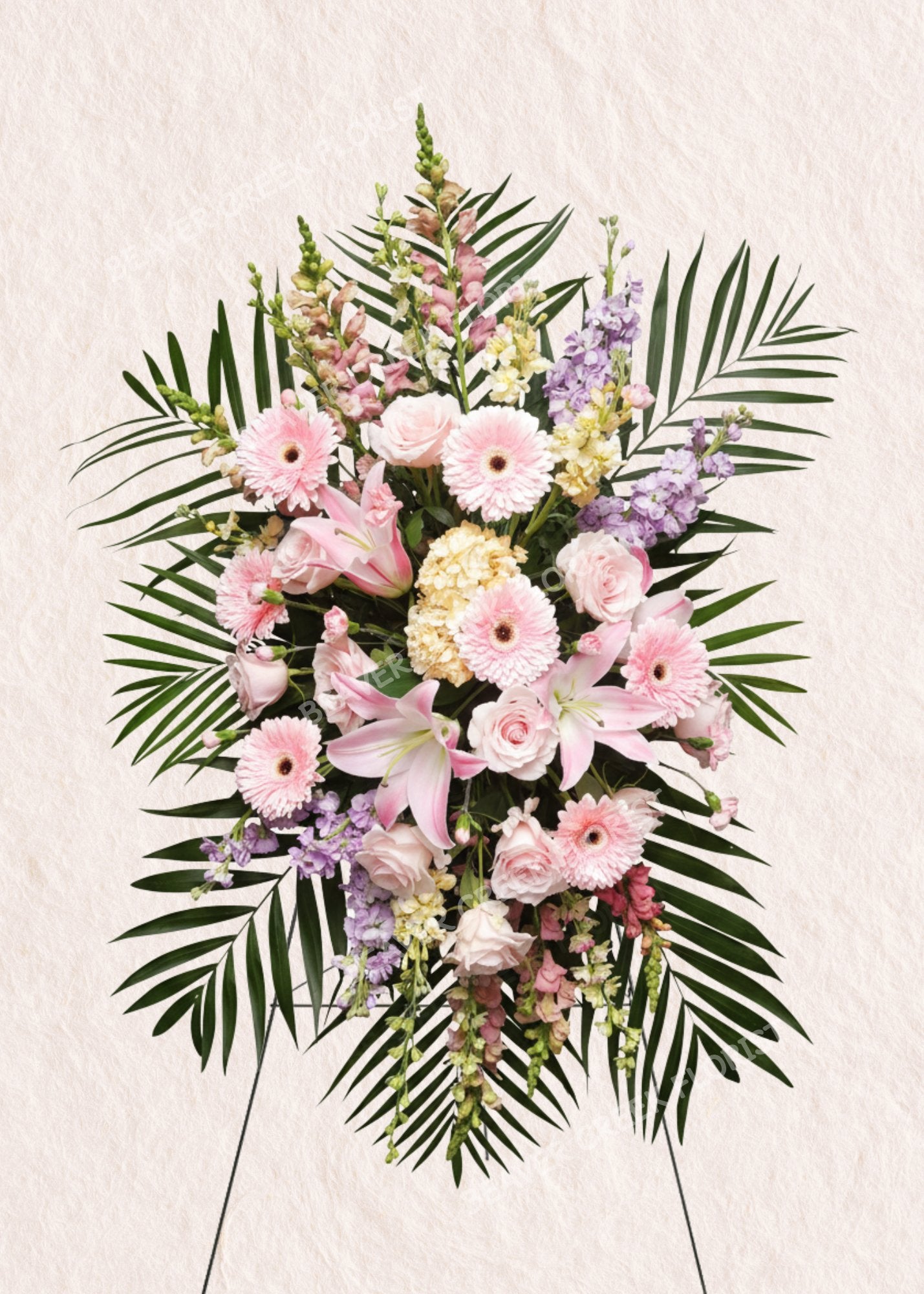 Blush Farewell Standing Spray