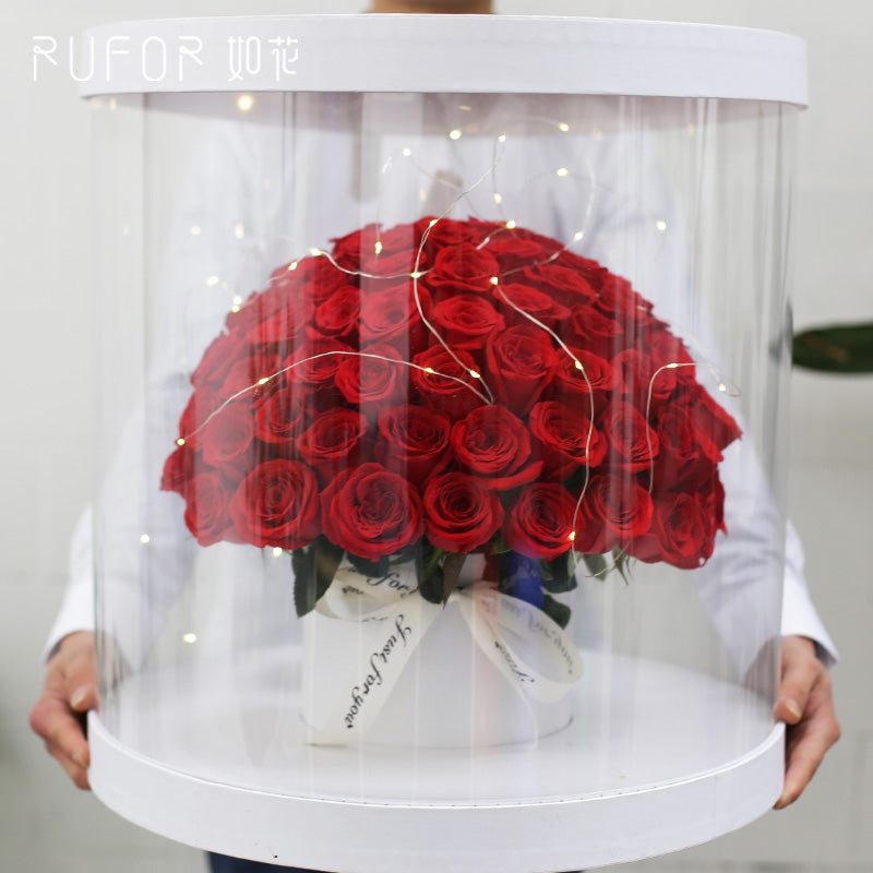 Grandeur Red Rose "Cake" Box – Beaver Creek Florist, Markham ON