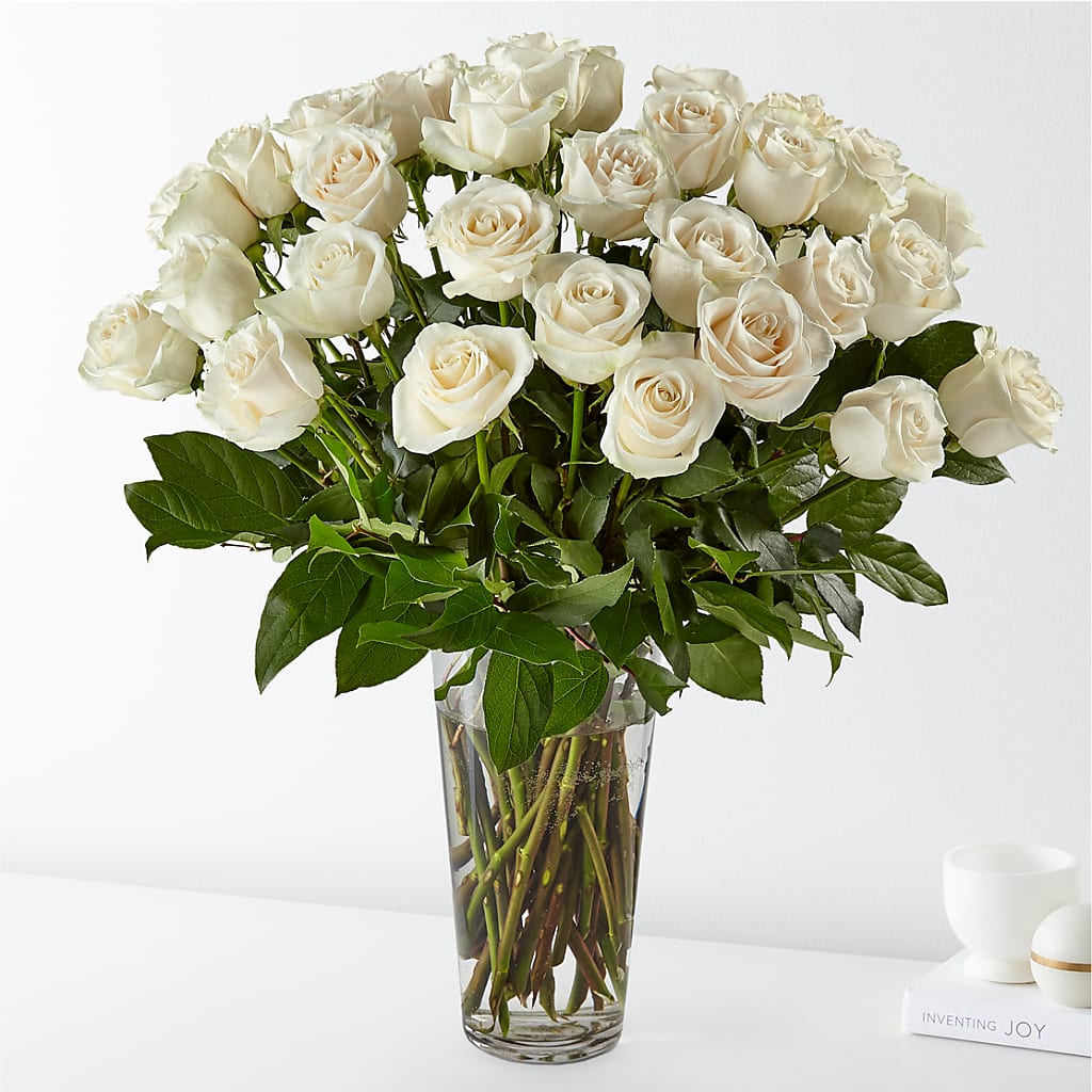 Long Stem White Rose Bouquet – Beaver Creek Florist, Markham ON