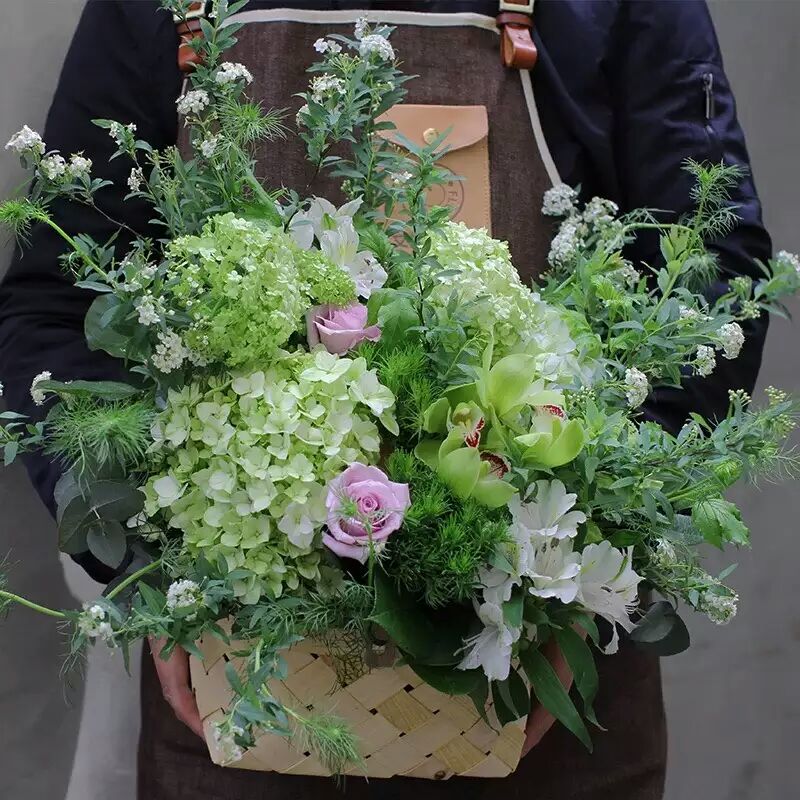 Green Harmony Basket – Beaver Creek Florist, Markham ON