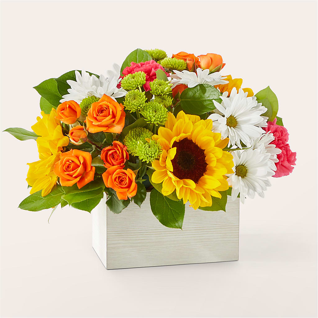 Sun-drenched Blooms Box Bouquet – Beaver Creek Florist, Markham ON