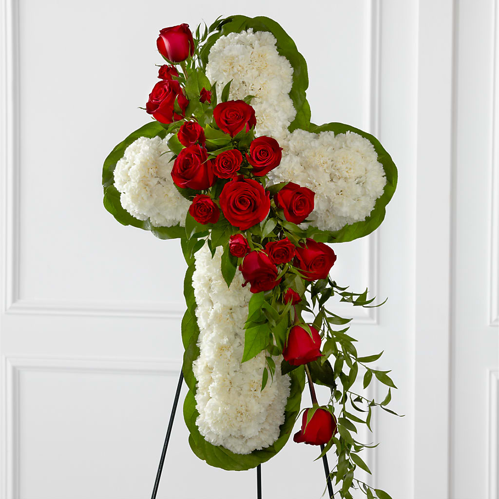 Floral Cross Easel – Beaver Creek Florist, Markham ON