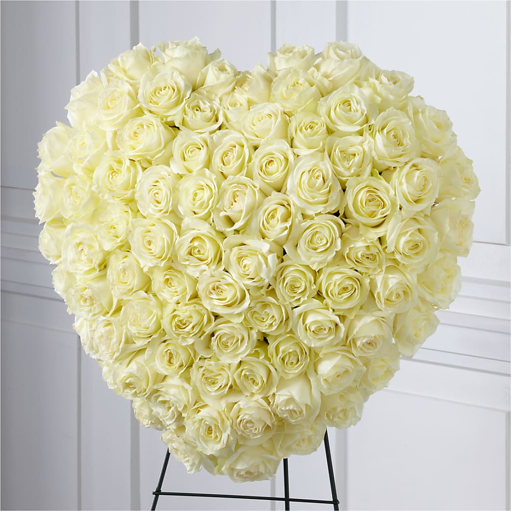 Elegant Remembrance Standing Heart – Beaver Creek Florist, Markham ON
