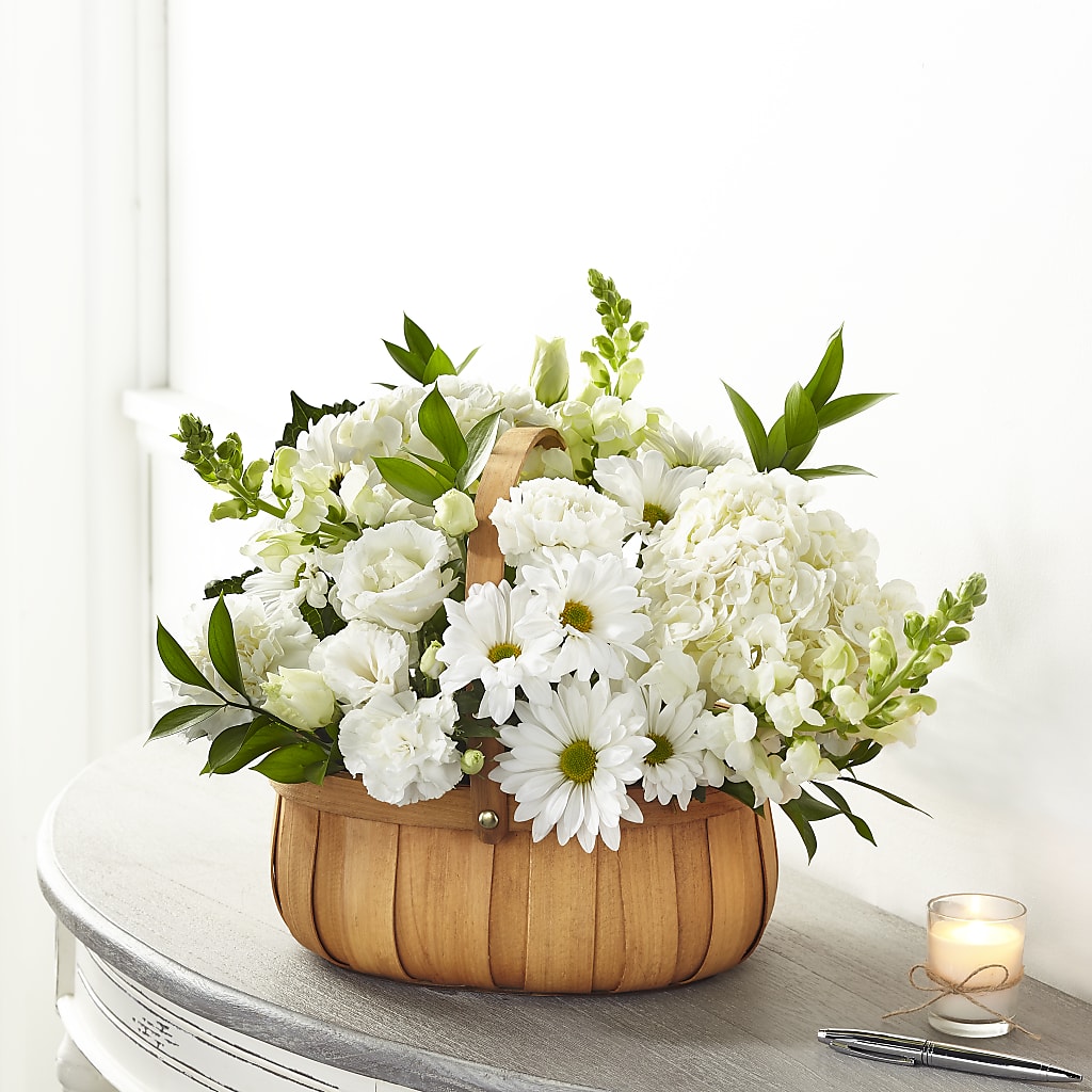 Pure Ivory Basket – Beaver Creek Florist, Markham ON