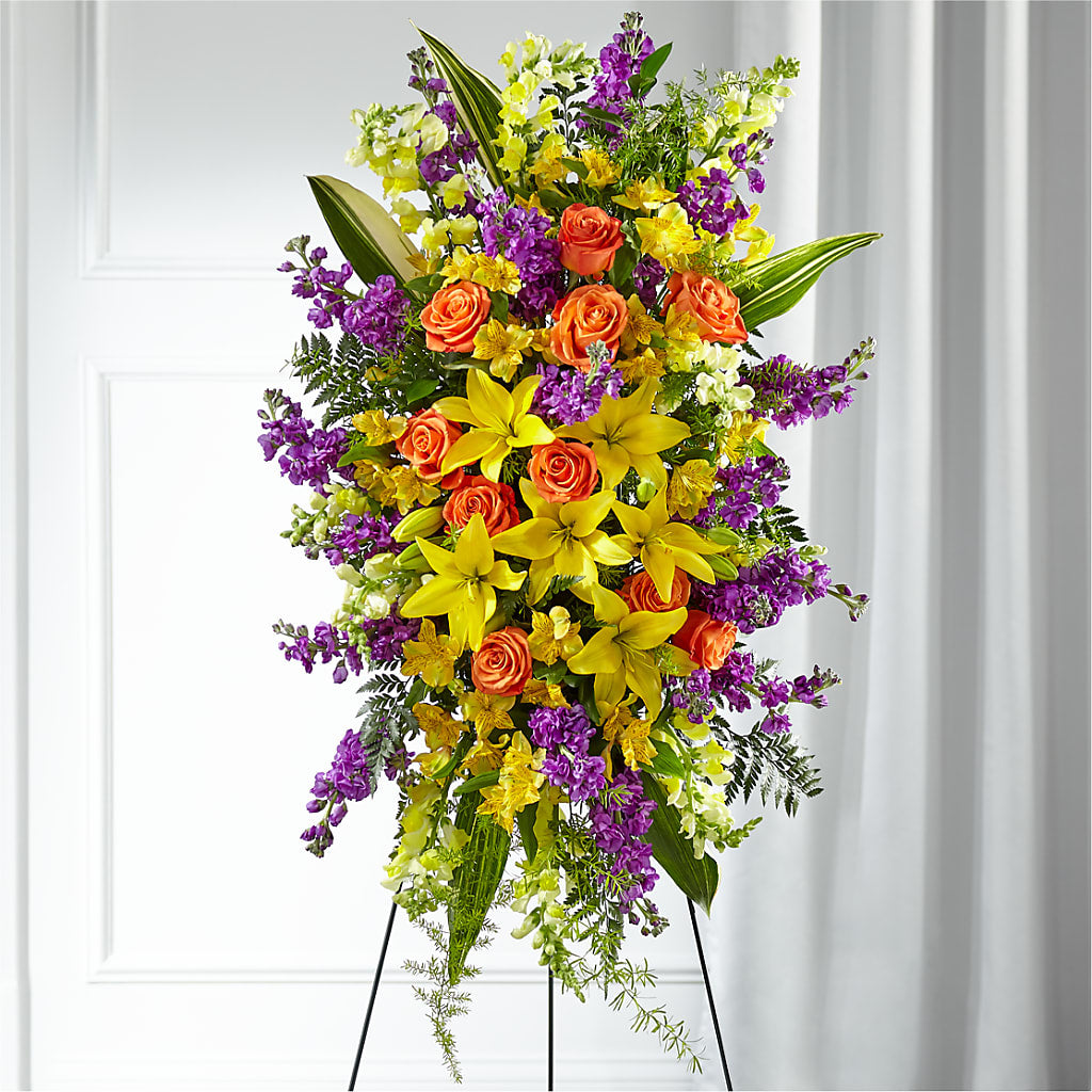 Thoughtful Prayers Standing Spray – Beaver Creek Florist, Markham ON