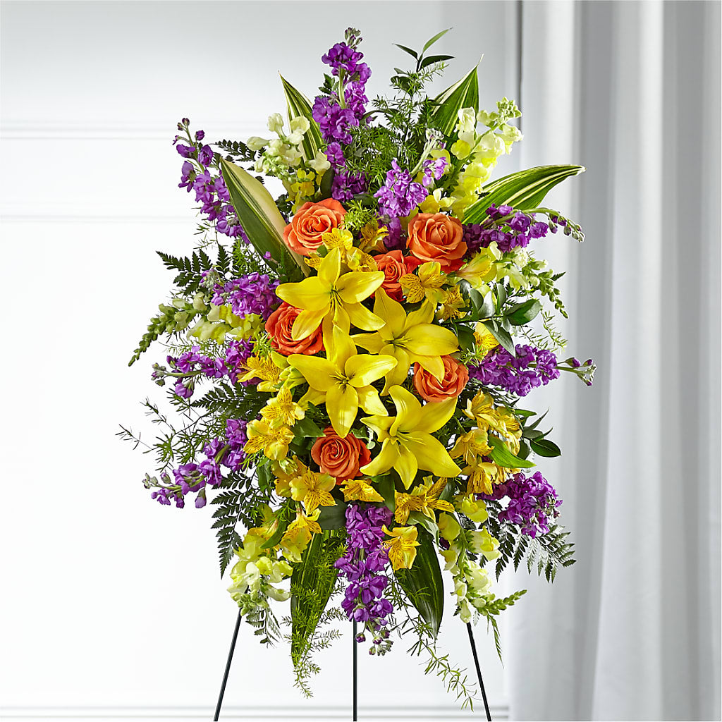 Thoughtful Prayers Standing Spray – Beaver Creek Florist, Markham ON
