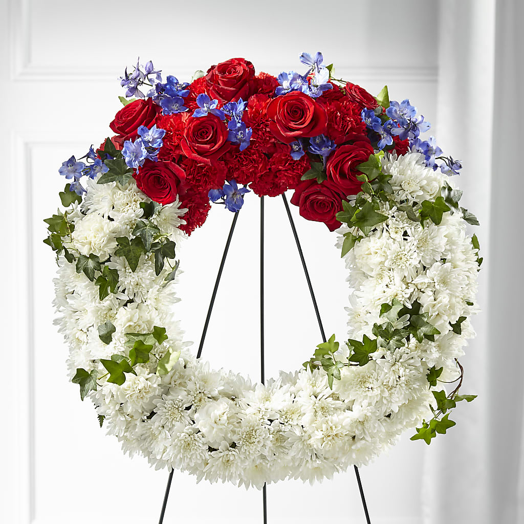Patriotic Passion Wreath – Beaver Creek Florist, Markham ON