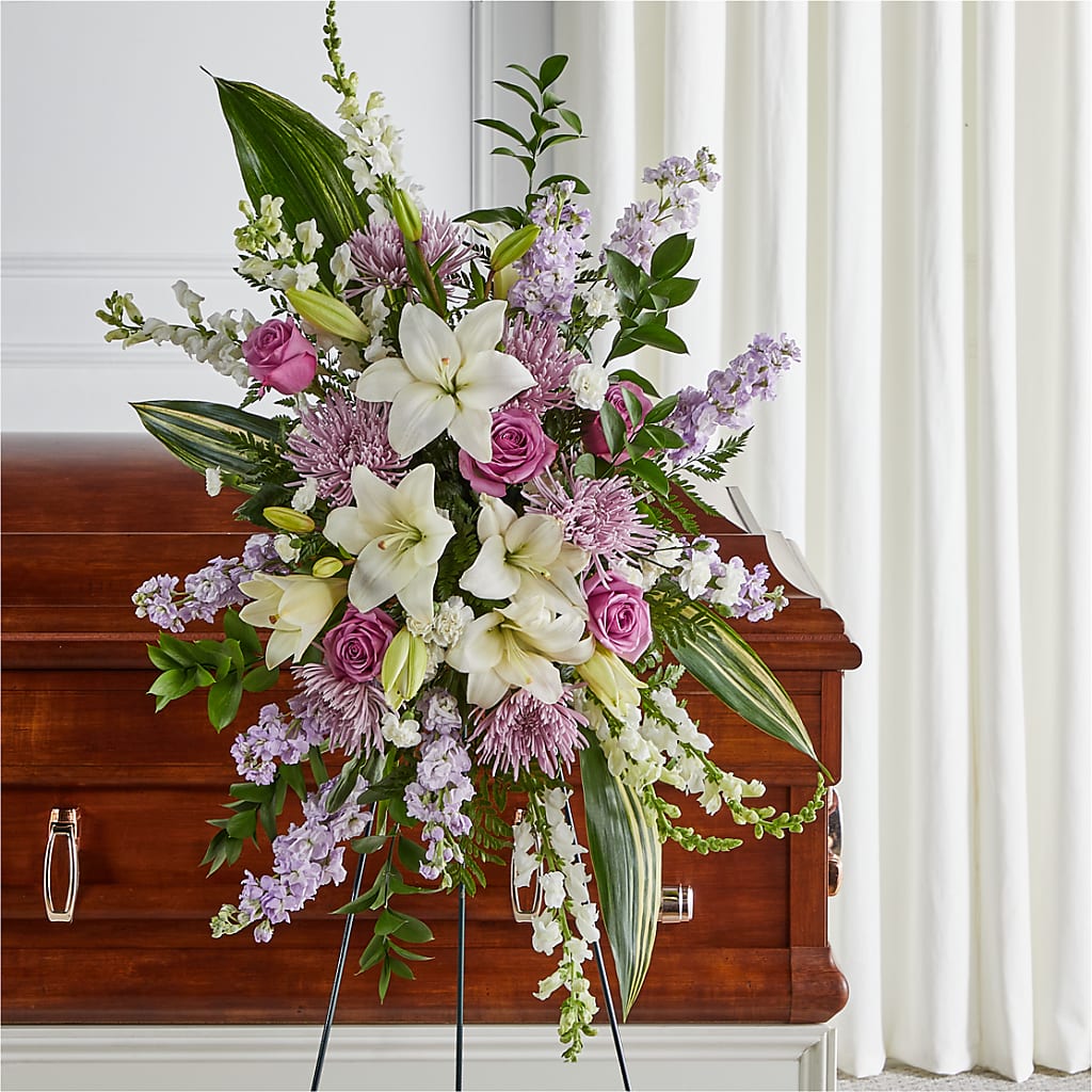 Grateful Hearts Standing Spray – Beaver Creek Florist, Markham ON