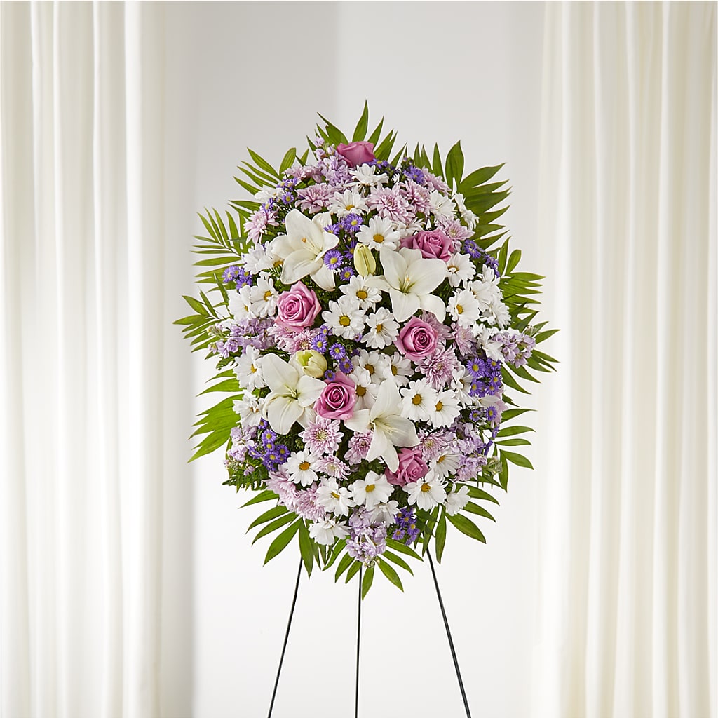 Surrounded by Love Standing Spray – Beaver Creek Florist, Markham ON