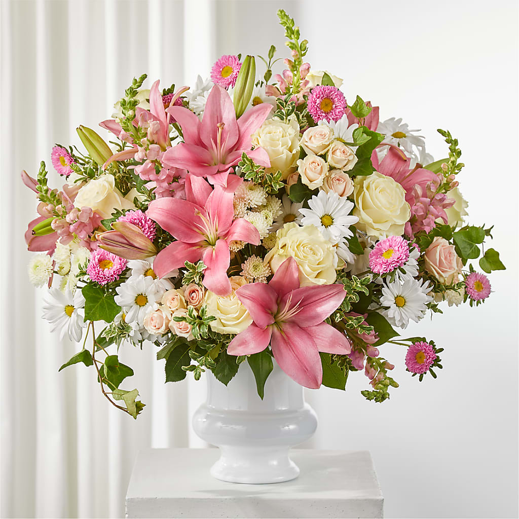 Empathetic Blooms Urn Arrangement – Beaver Creek Florist, Markham ON
