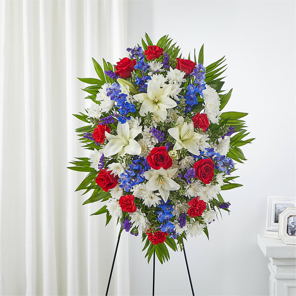 Cherished Service Standing Spray – Beaver Creek Florist, Markham ON
