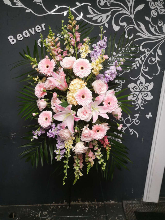 Blush Farewell Standing Spray