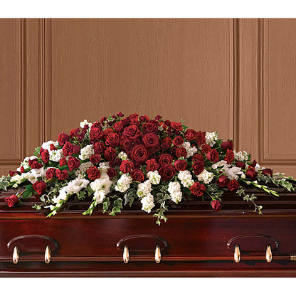 Deep Love Rose Casket Spray –  Beaver Creek Florist, Markham ON