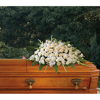 Eternal White Casket Spray –  Beaver Creek Florist, Markham ON