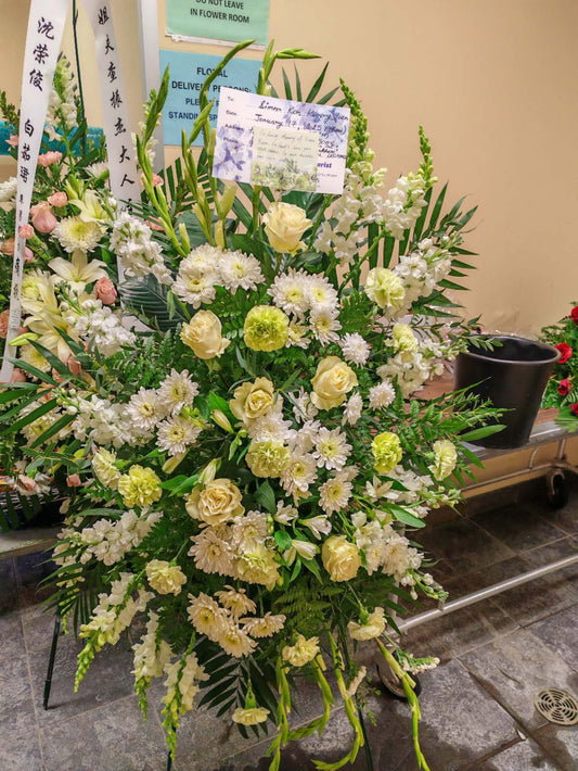 Golden Serenity Wreath