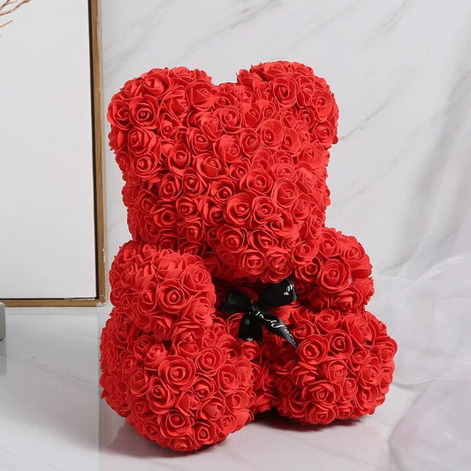 Artificial Rose Bear（25cm）