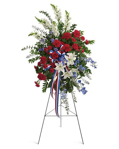 Patriotic Honor Standing Spray –  Beaver Creek Florist, Markham ON