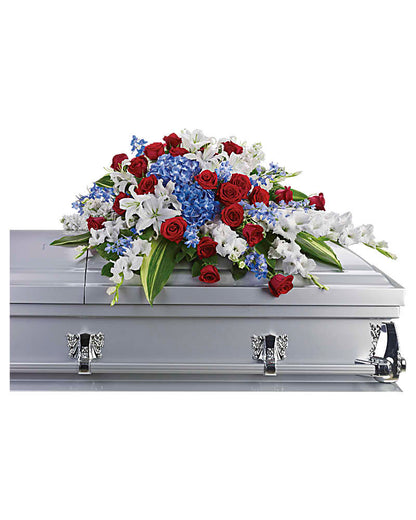 Patriotic Tribute Casket Spray –  Beaver Creek Florist, Markham ON