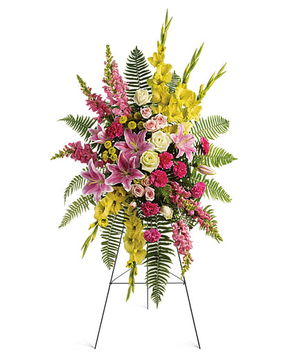 Radiant Farewell Standing Spray –  Beaver Creek Florist, Markham ON