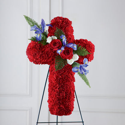 Faithful Hero Floral Cross –  Beaver Creek Florist, Markham ON