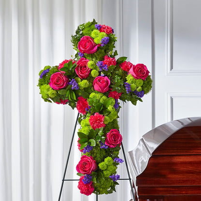 Tribute Rose Floral Cross –  Beaver Creek Florist, Markham ON