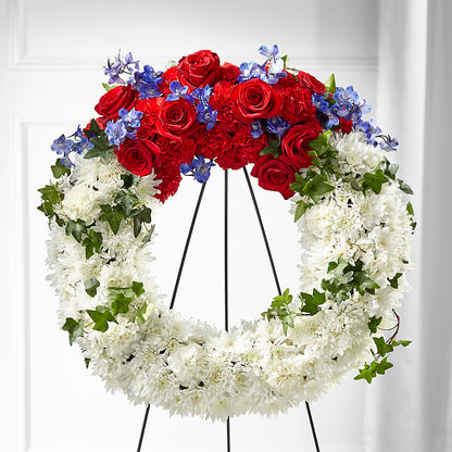 Patriotic Passion Wreath –  Beaver Creek Florist, Markham ON