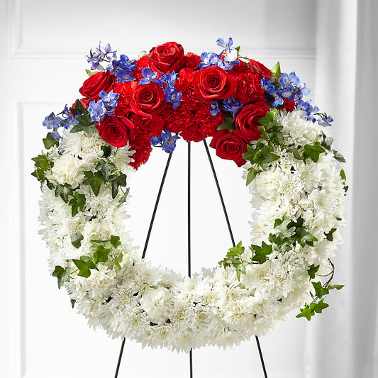 Patriotic Passion Wreath –  Beaver Creek Florist, Markham ON