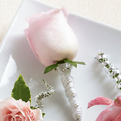 Pink Rose Boutonniere –  Beaver Creek Florist, Markham ON