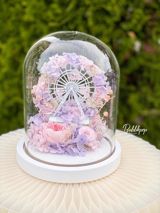 Ferris Wheel Eternal Flowers (Glass Dome)